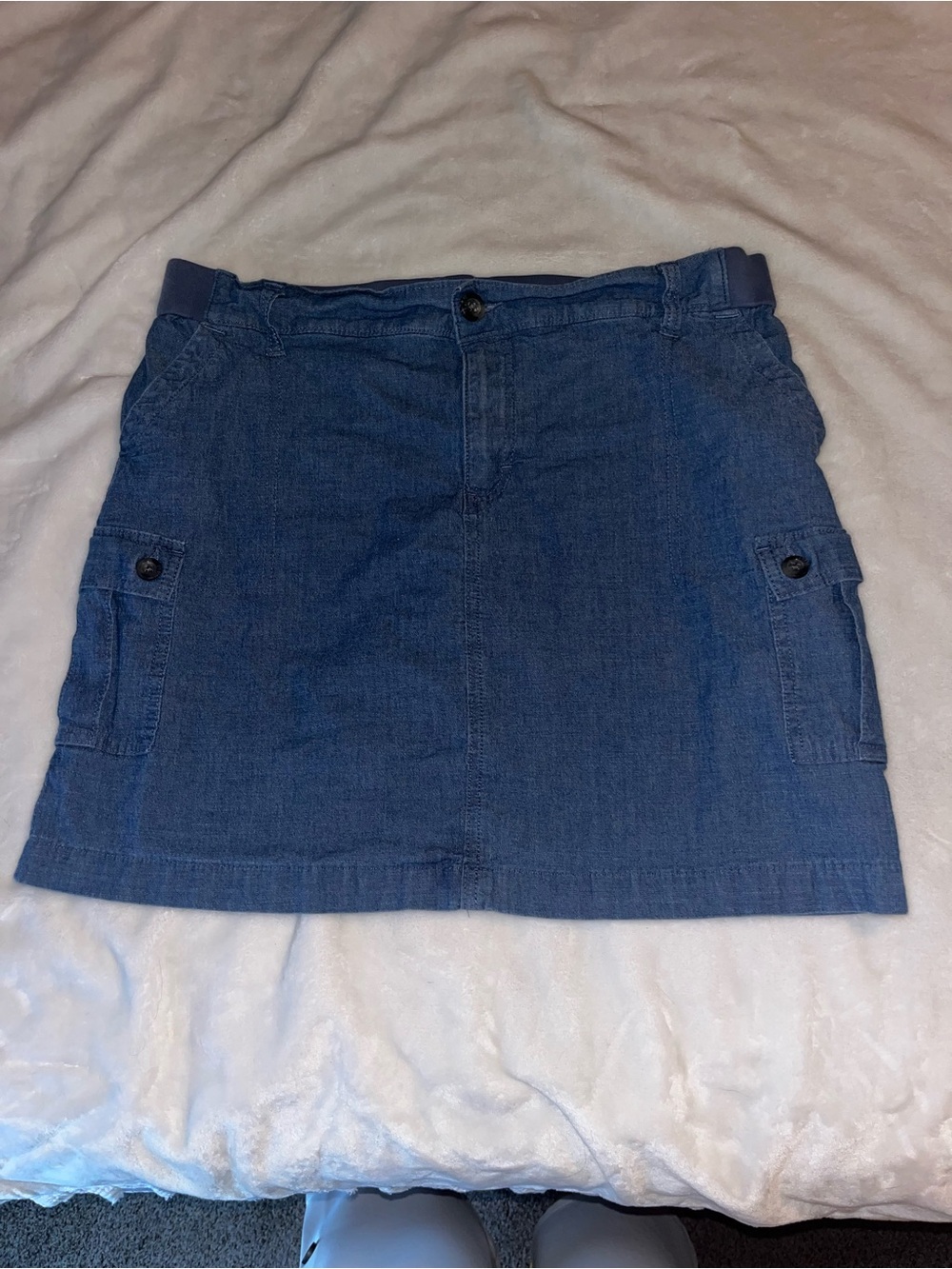 Lee Women's Denim Cargo Skort - Blue